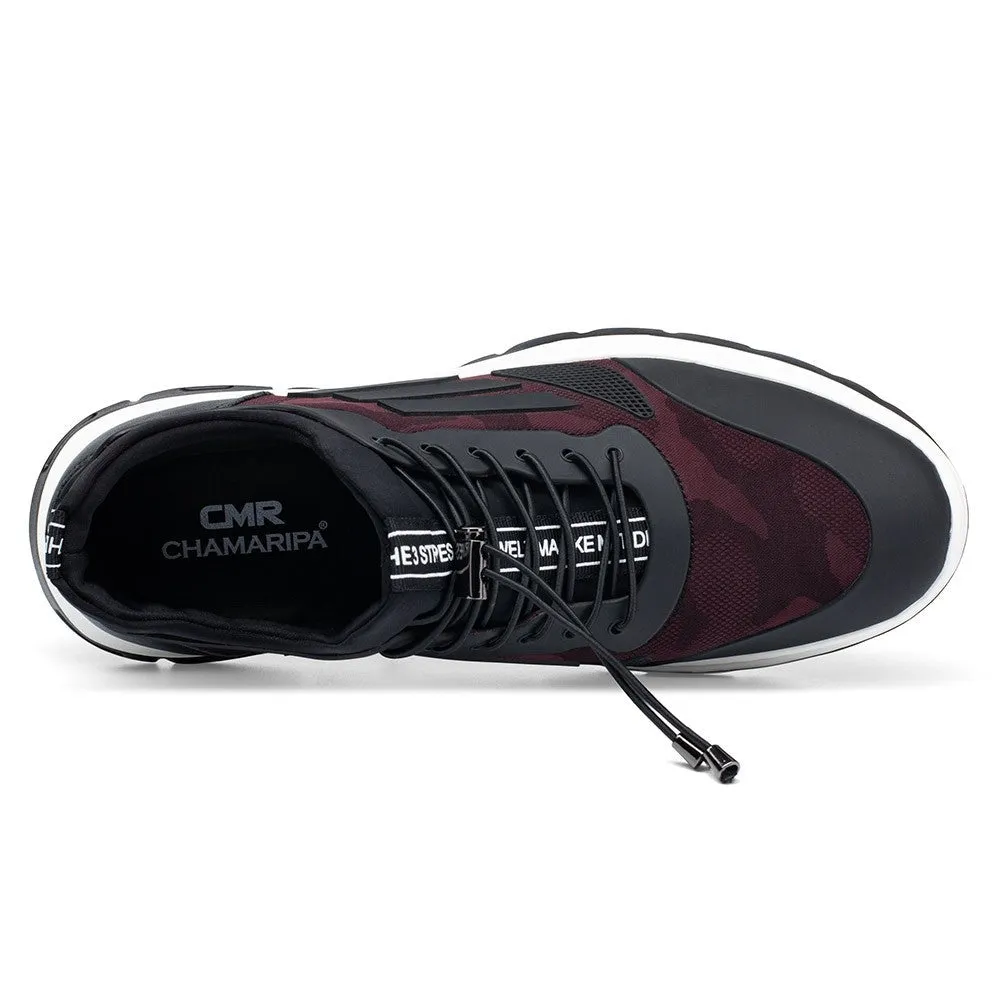 7 CM/2.76 Inches CMR CHAMARIPA Men's Height Increasing Sneakers - Hidden Heel Elevator Shoes