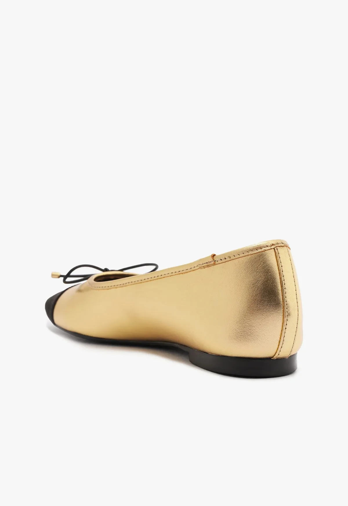 Arissa Metallic Leather Flat