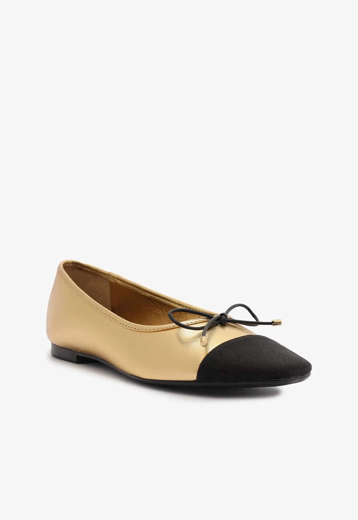 Arissa Metallic Leather Flat