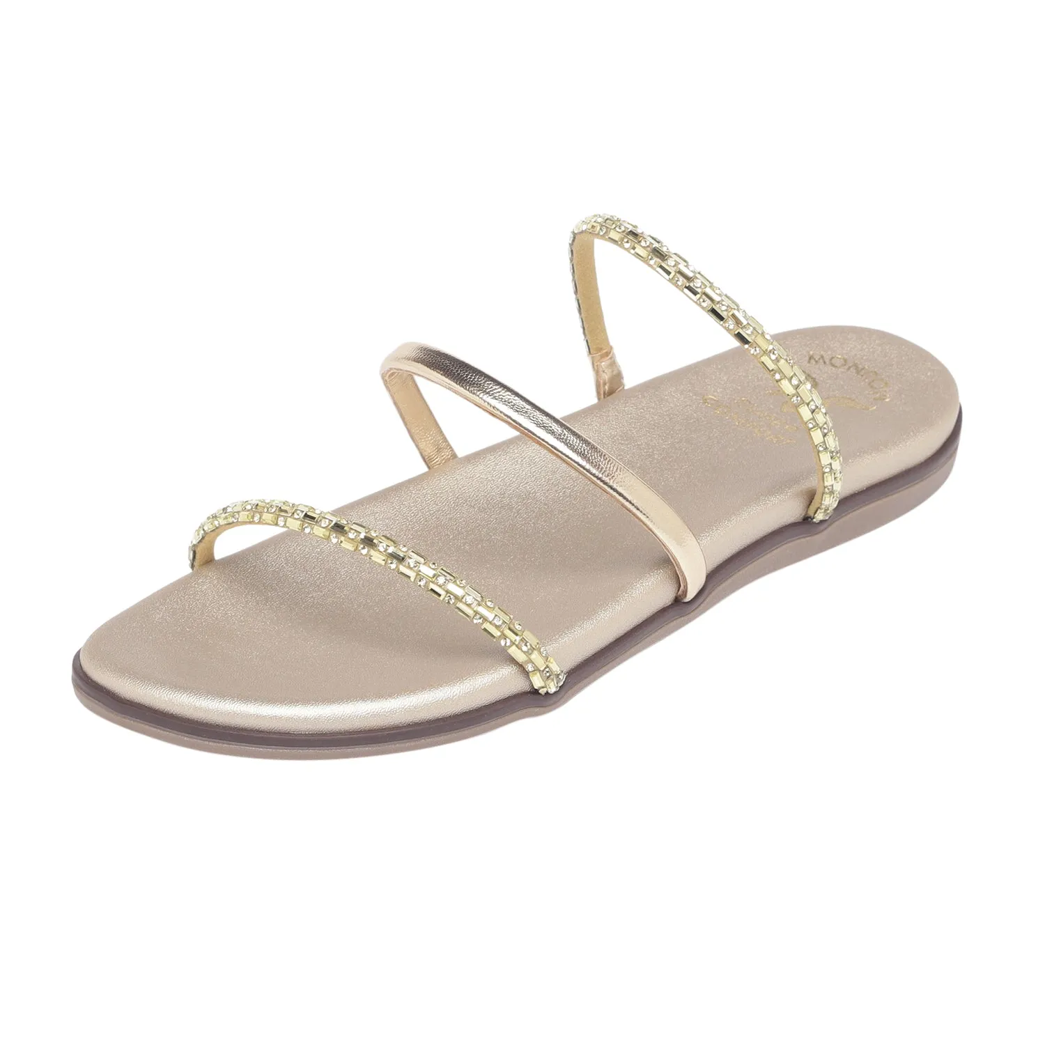 Auckie Monrow Gold Flats