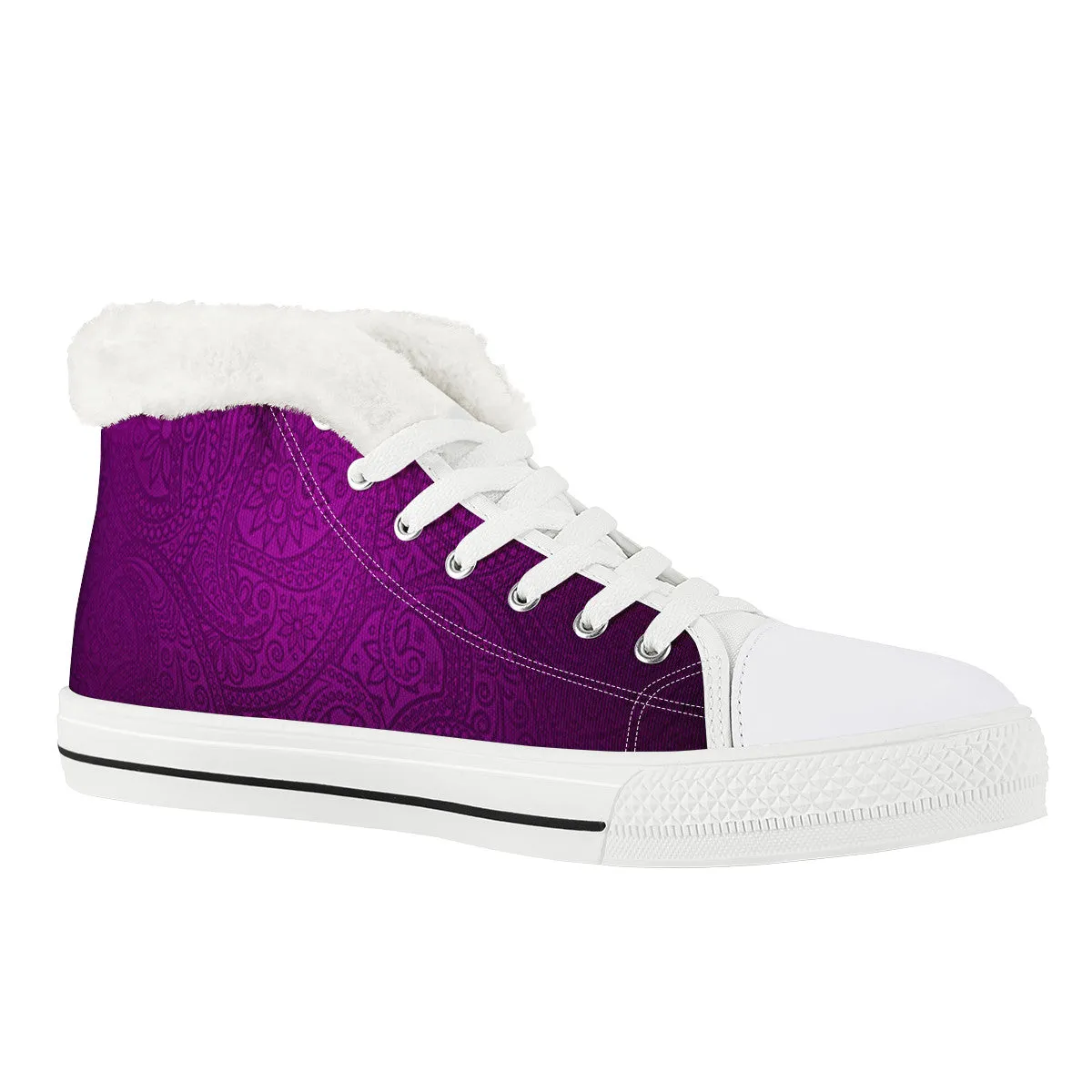 BANDANA LUXURY GRAPE Unisex Canvas Shoes