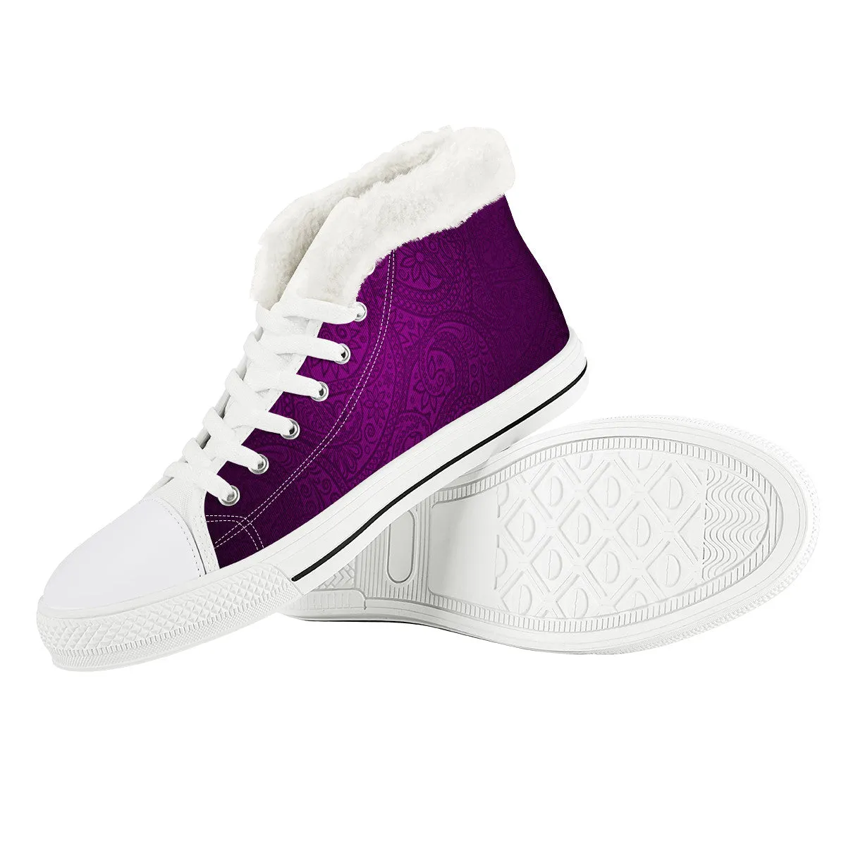 BANDANA LUXURY GRAPE Unisex Canvas Shoes