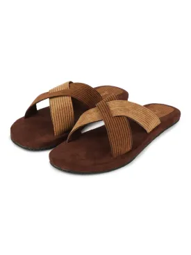 Ben Crossover Corduroy Slides Men