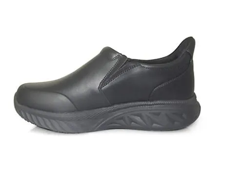 BLACK EASY ON SOFT TOE SLIP-ON - GG1400