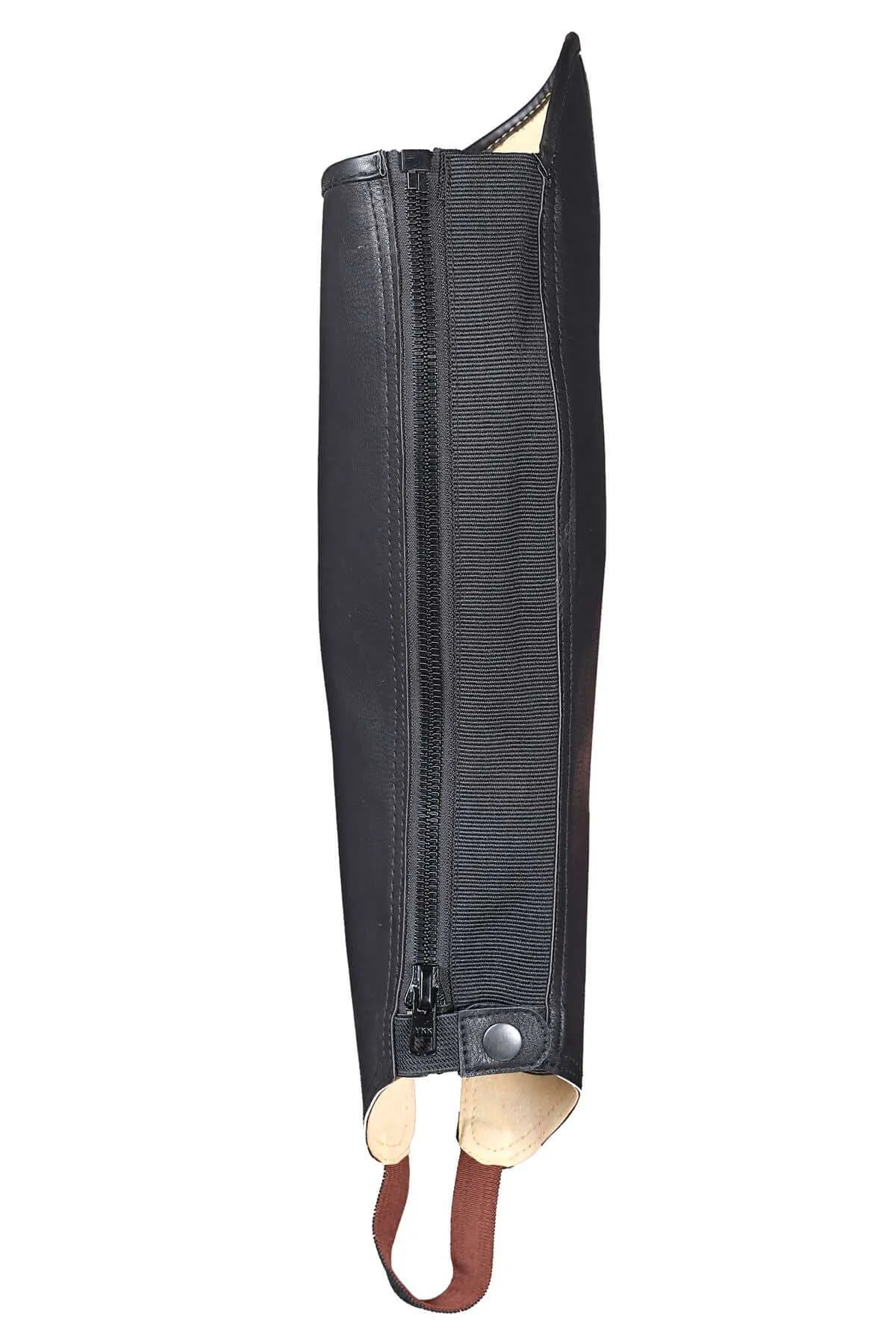 Black Synthetic Leather Comfort Durable Lightweight Horse Rider chaps