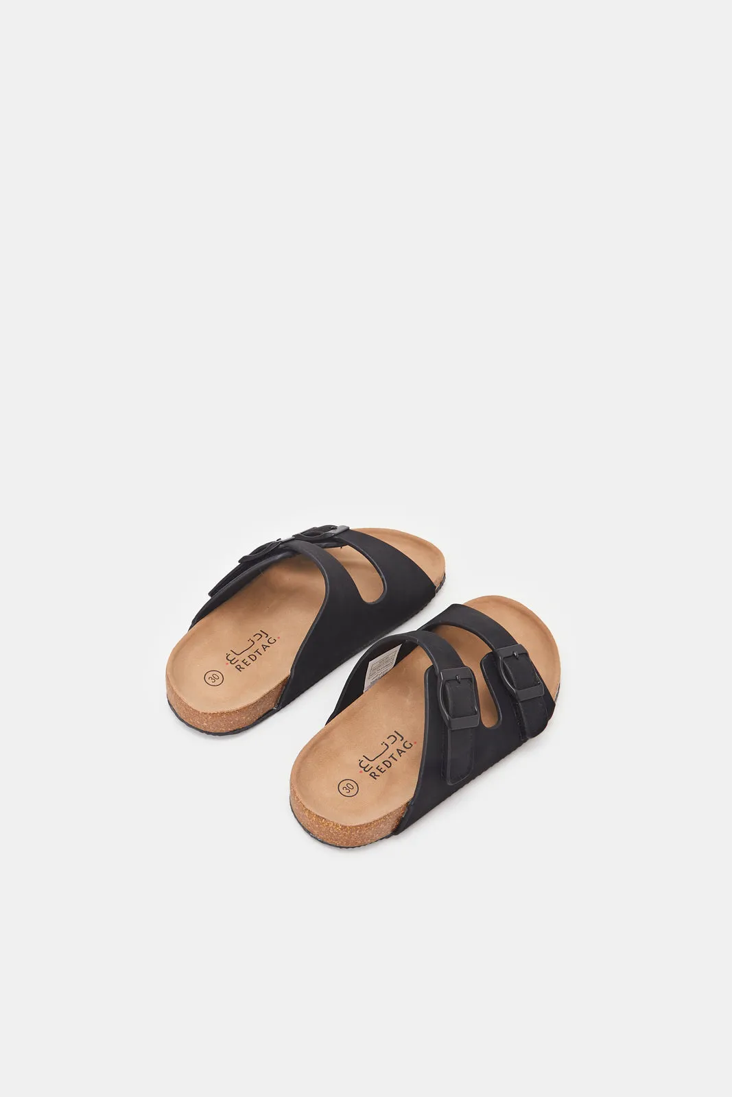 Boys Black Cork Sandal