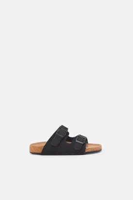 Boys Black Cork Sandal