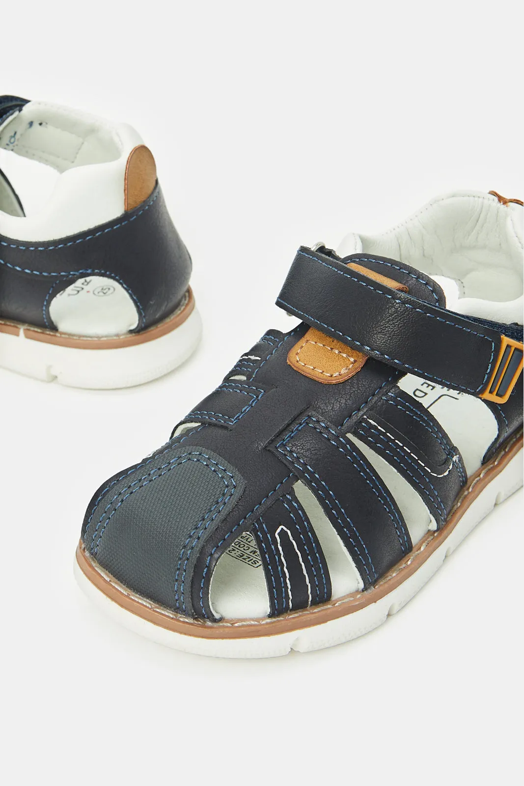 Boys Navy Fisherman Sandal