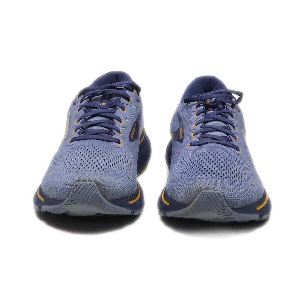 Brooks Ghost 15 Sport Shoes Fabric Blue Colour For Men