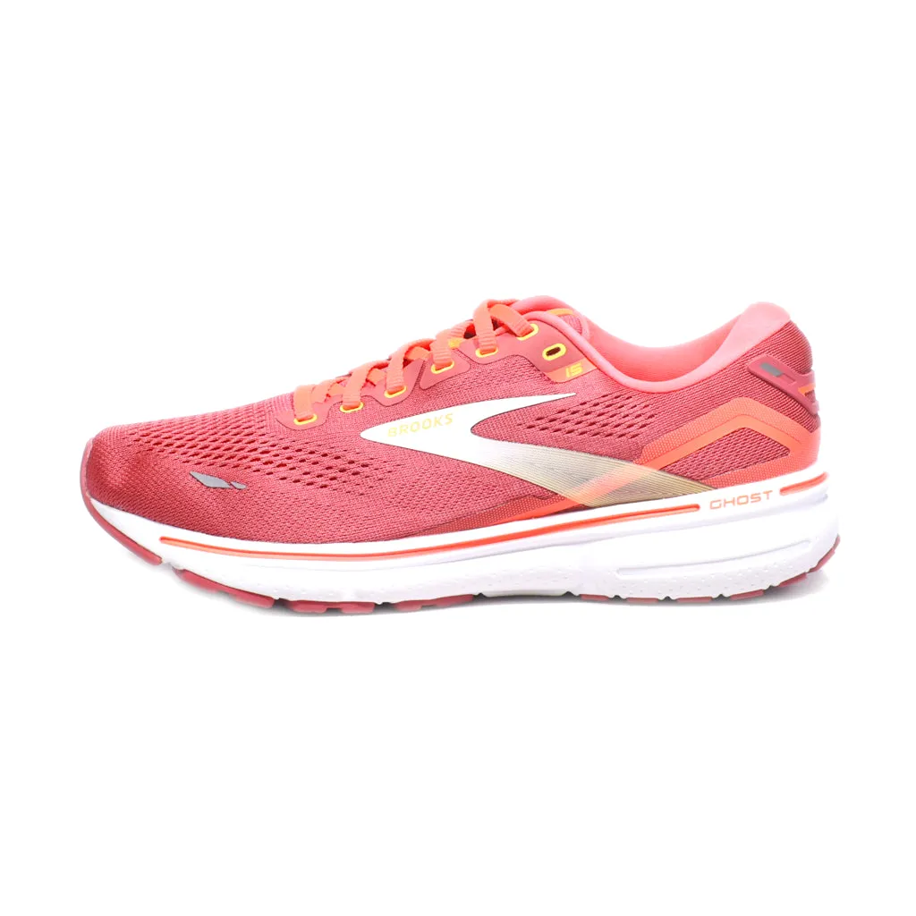 Brooks Ghost 15 Sport Shoes Fabric Pink Colour For Men