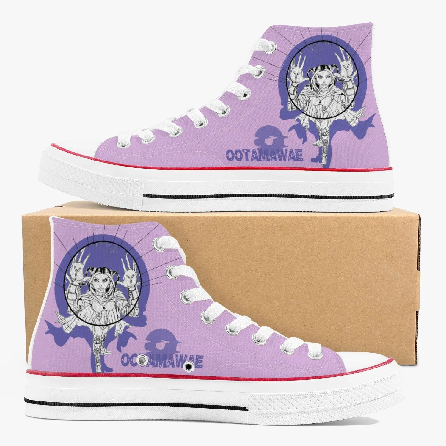 Bubble Girl High Canvas Shoes - pink