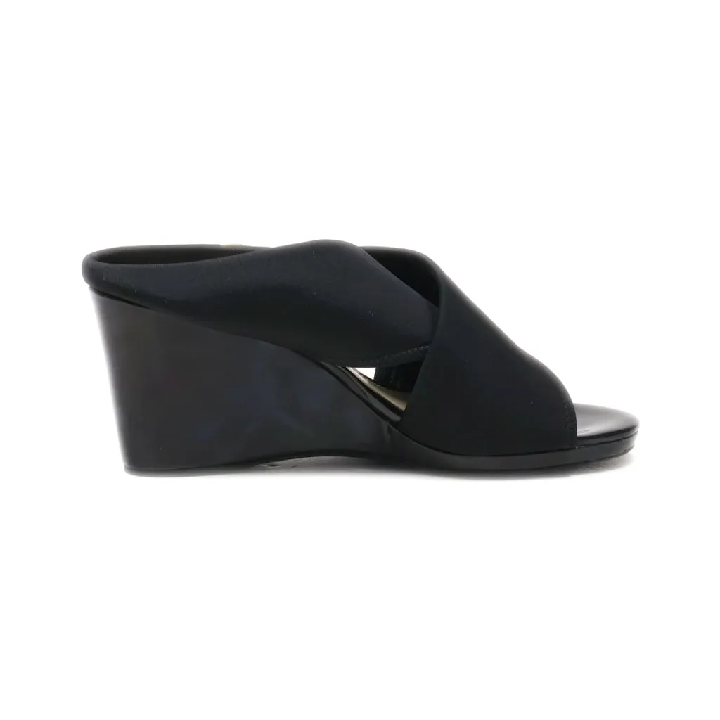 Calvin Klein Wedge Shoes Suede Black Colour For Women