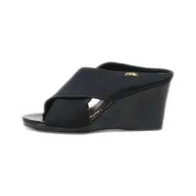 Calvin Klein Wedge Shoes Suede Black Colour For Women