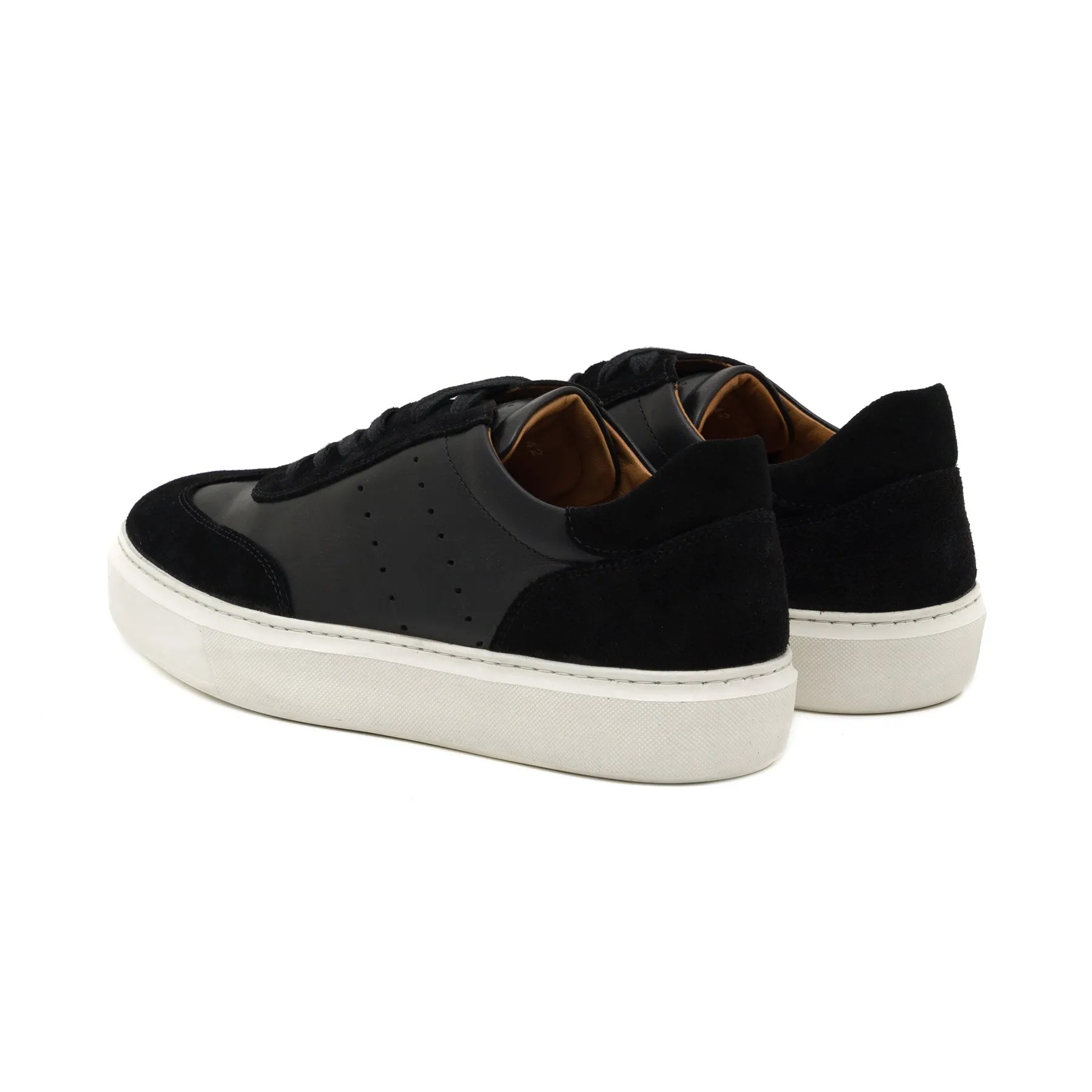 Castel Black Suede Sneaker