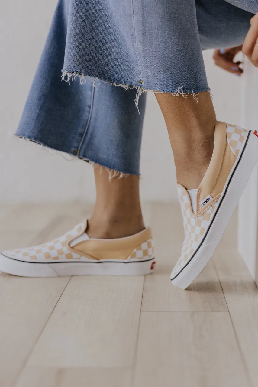 Checkerboard Slip On Vans