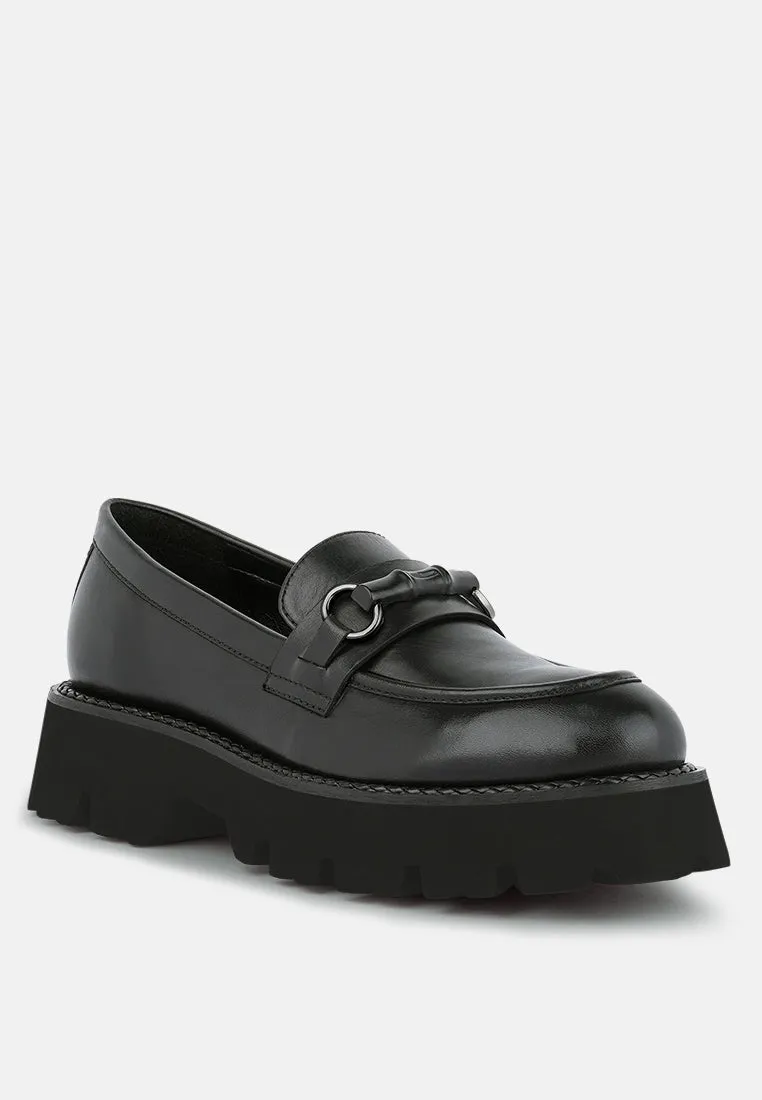 Cheviot Chunky Leather Loafers