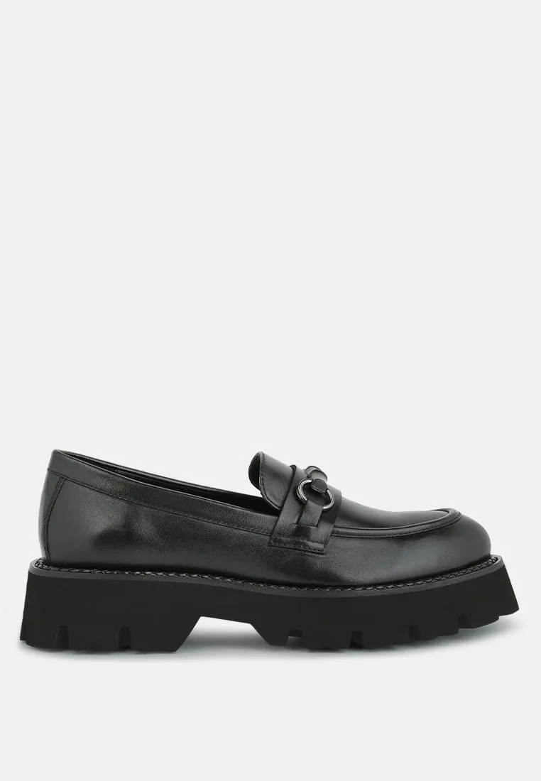 Cheviot Chunky Leather Loafers