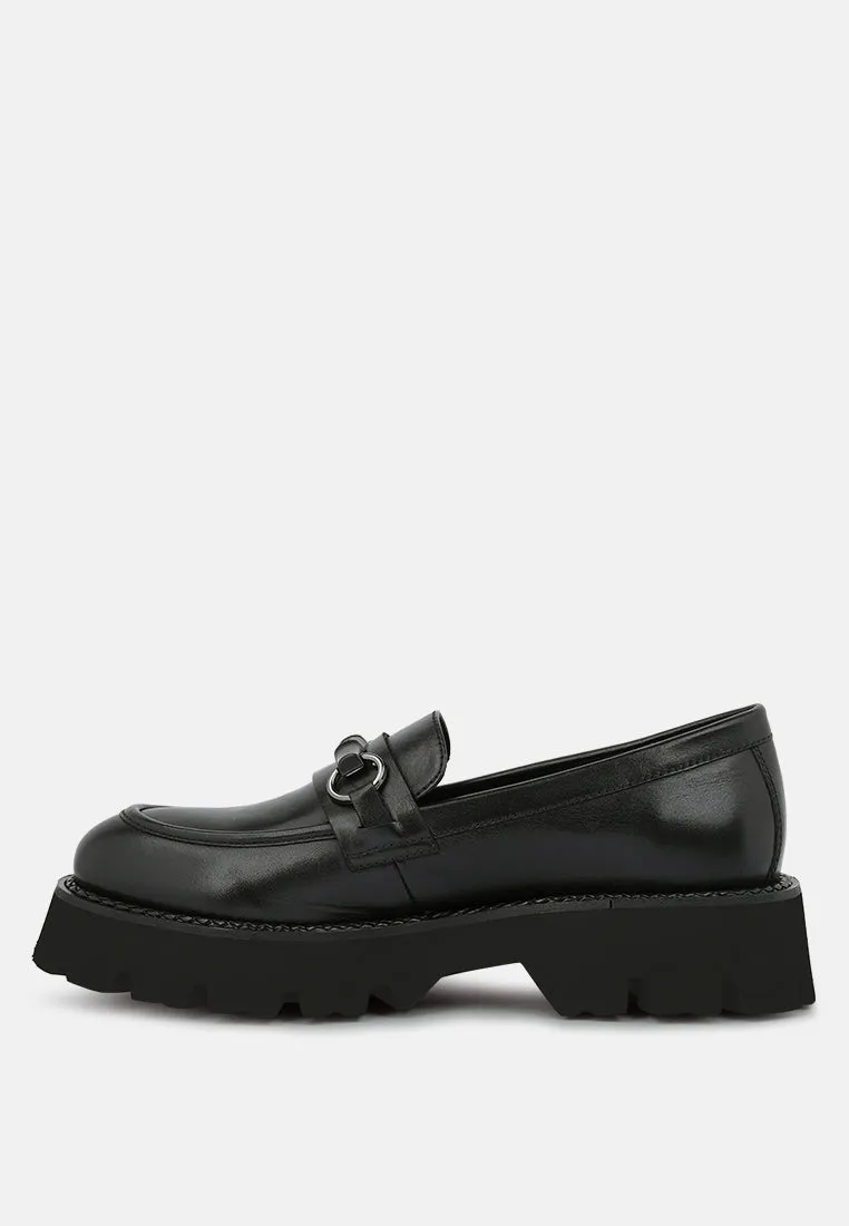 Cheviot Chunky Leather Loafers