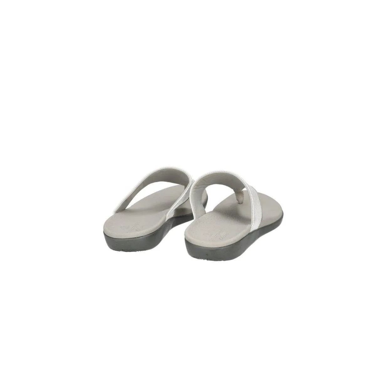 Clarks Cloud Steppers Flat Sandals Leather White Colour For Women