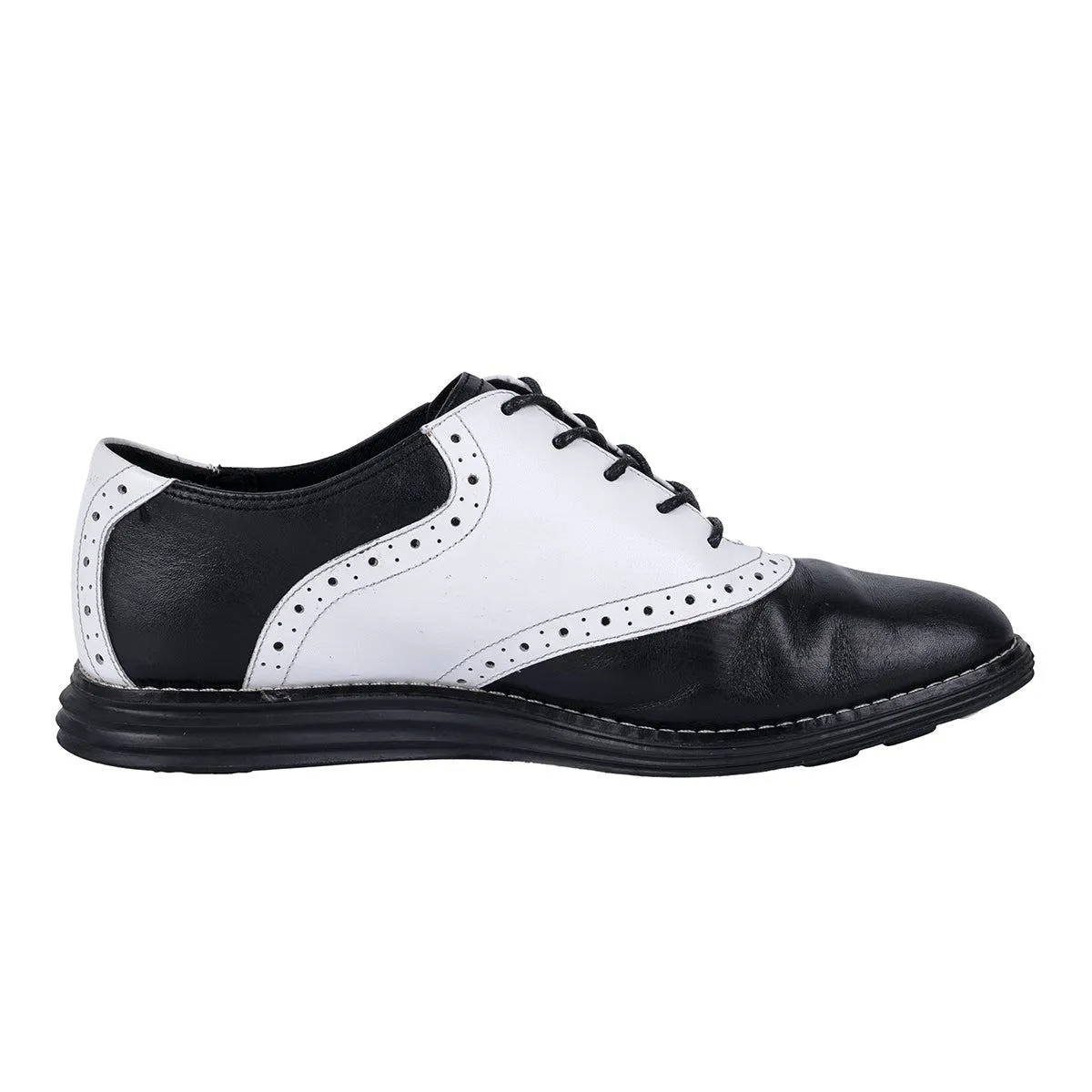 Cole Haan Brogues Oxford Formal Lace Ups Leather White Colour For Men