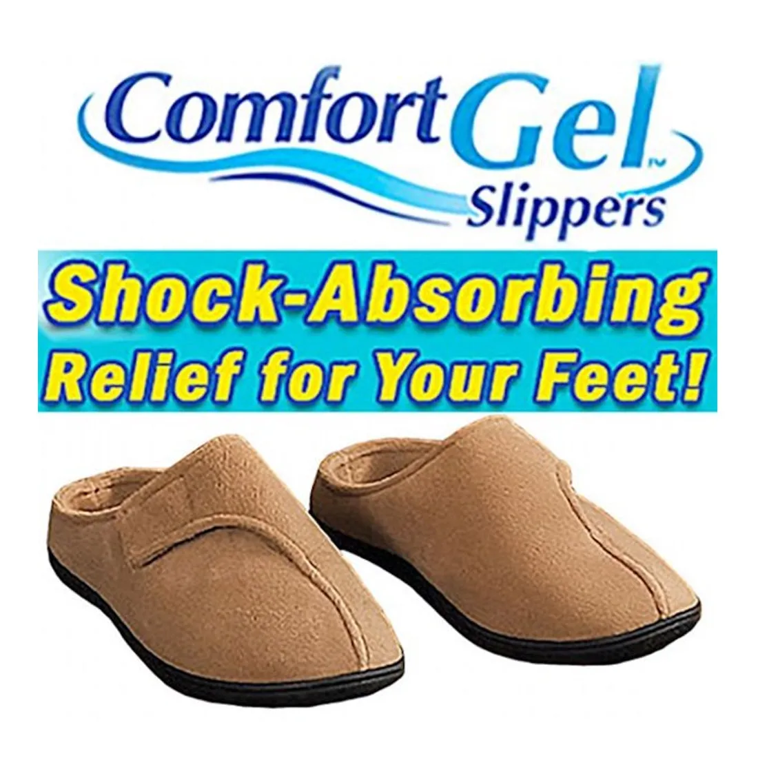 Comfort Gel Slippers - Soft, Supportive, and Stylish Indoor Footwear (Medium)