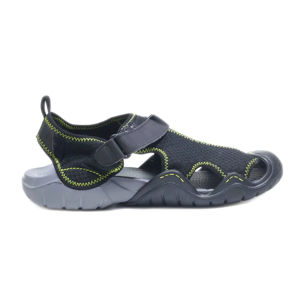 Crocs Casual Sandals Fabric Black Colour For Men