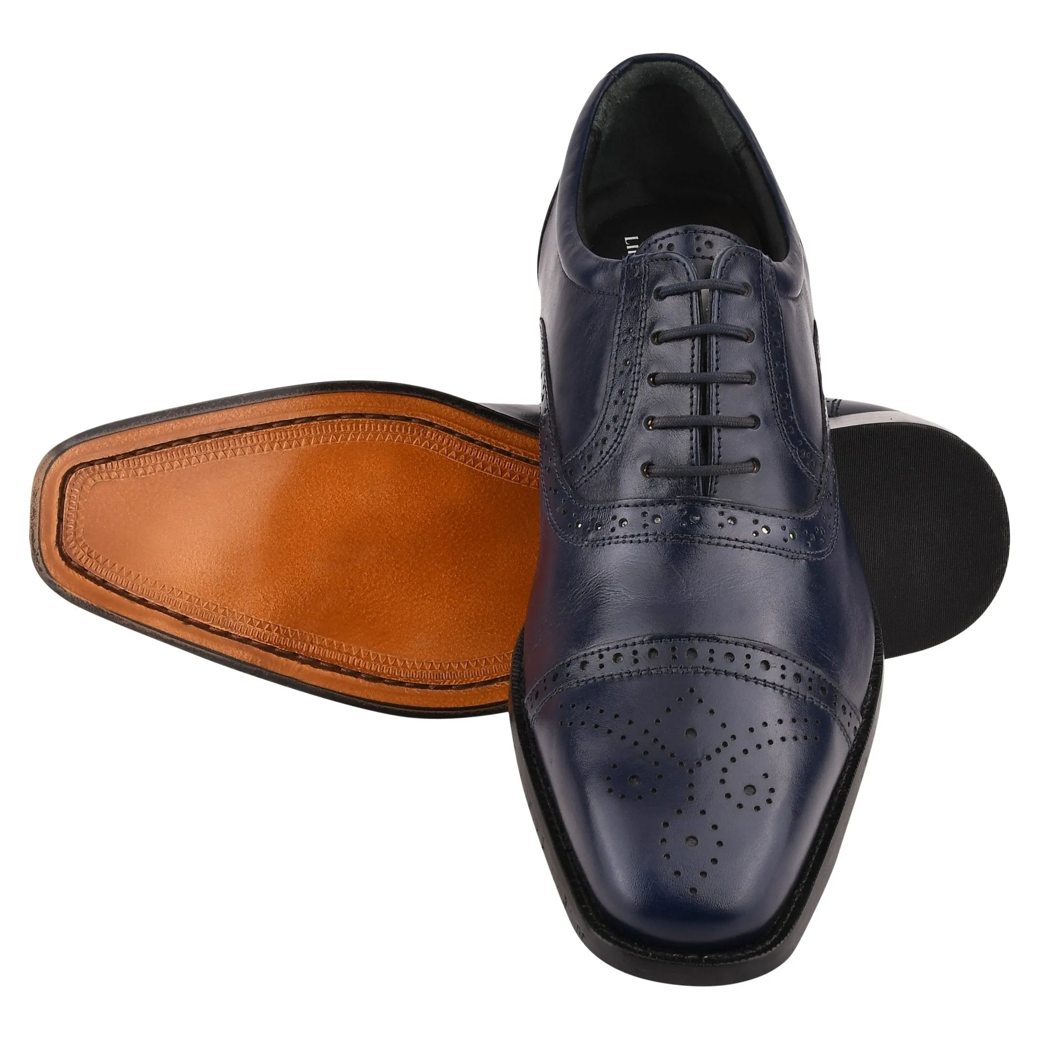 Danis Leather Derby Style Dress Shoes for Men