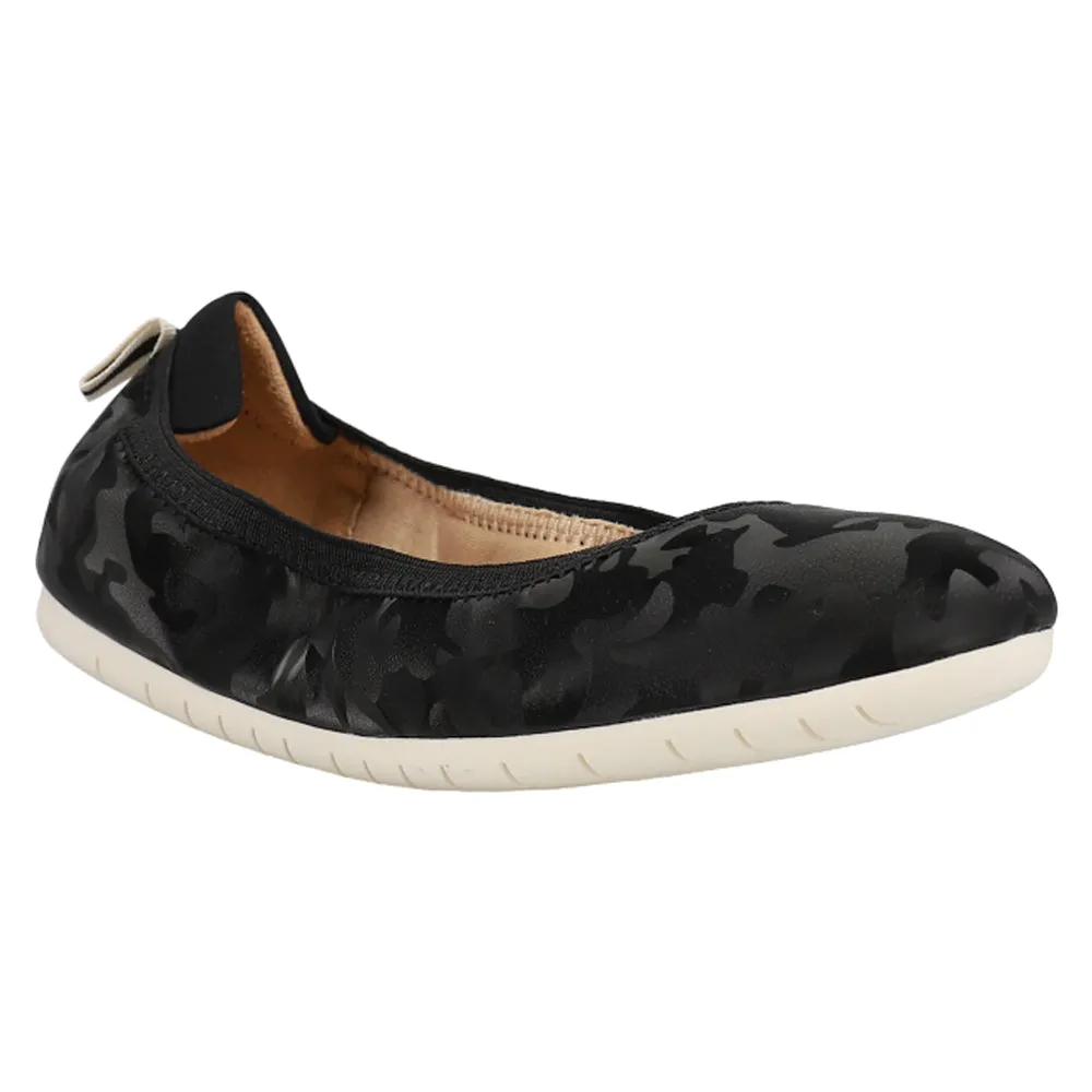 Devoted Black Camo Slip-On Flats