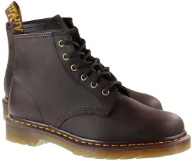 Dr Martens Shoes Mens 101 Crazy Horse Dark Brown