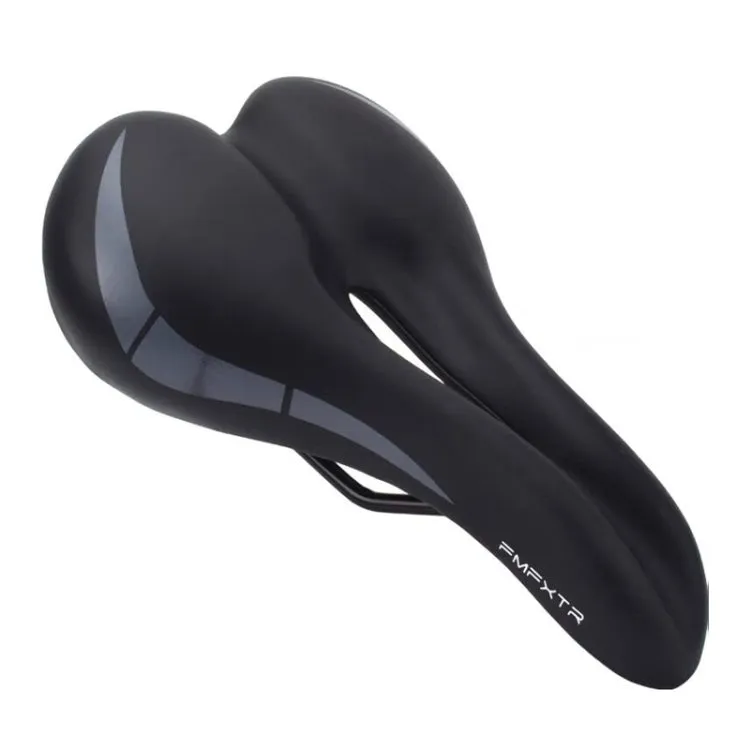 FMFXTR Bicycle Cushion Comfortable Hollow Breathable Saddle(Black)