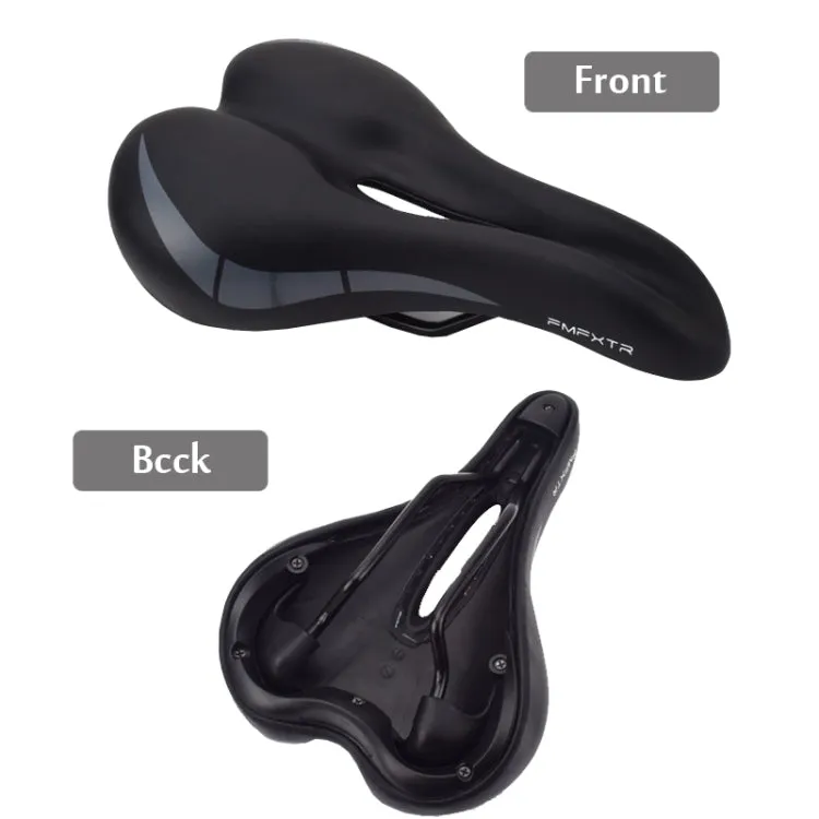 FMFXTR Bicycle Cushion Comfortable Hollow Breathable Saddle(Black)