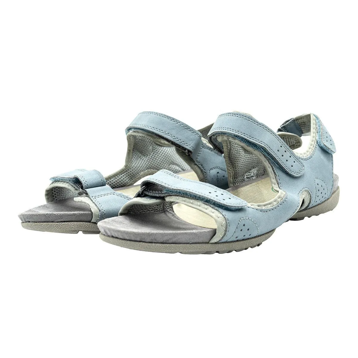 Footflexx Strap Flat Sandals Fabric Blue Colour For Women