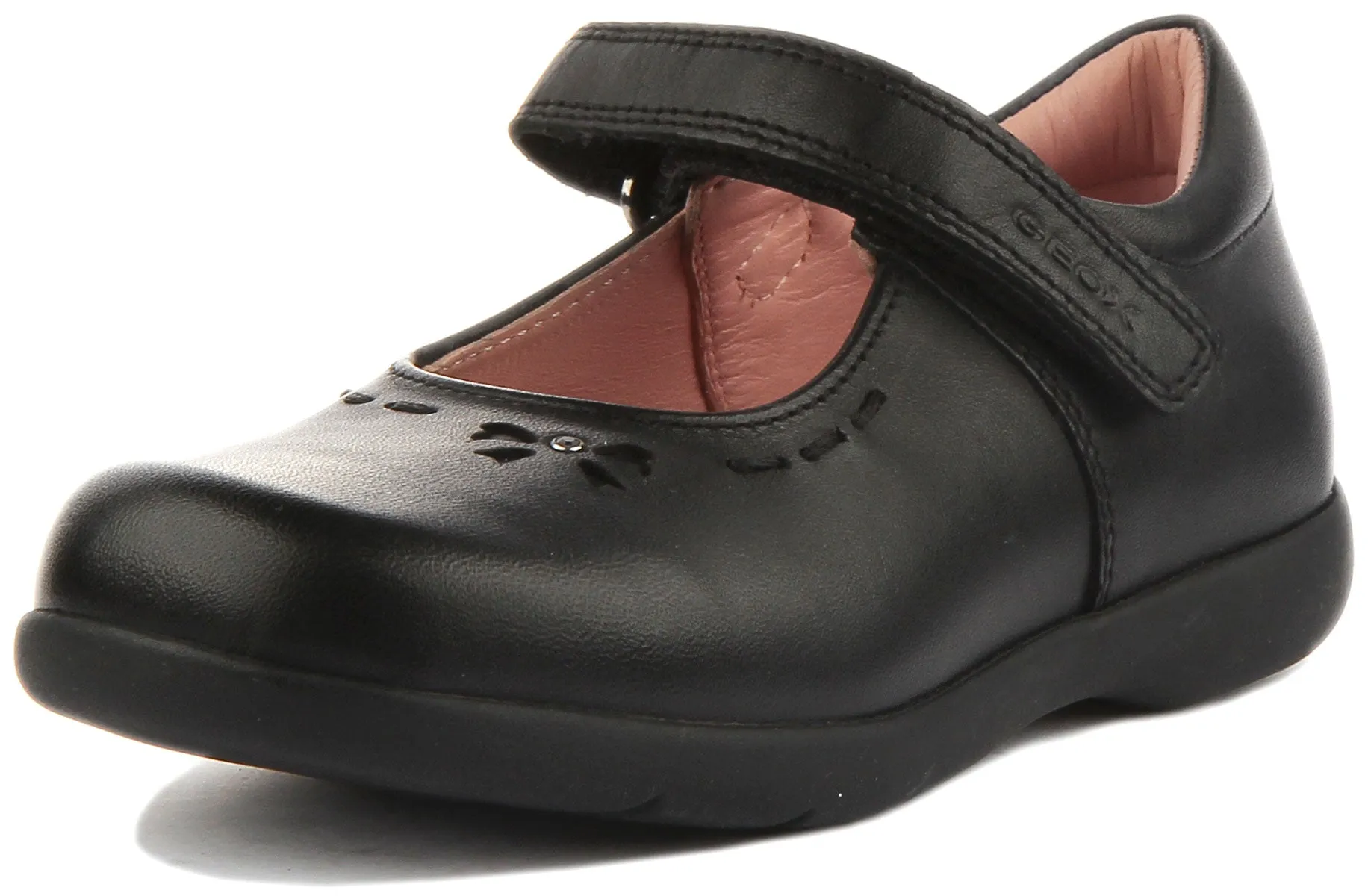 Geox Naimara Girl School Shoes In Black For Kids