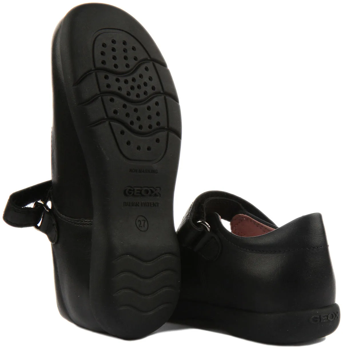 Geox Naimara Girl School Shoes In Black For Kids