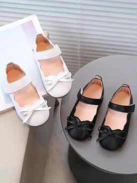 Girls Bowknot Strap Ballet Flats By Liv and Mia