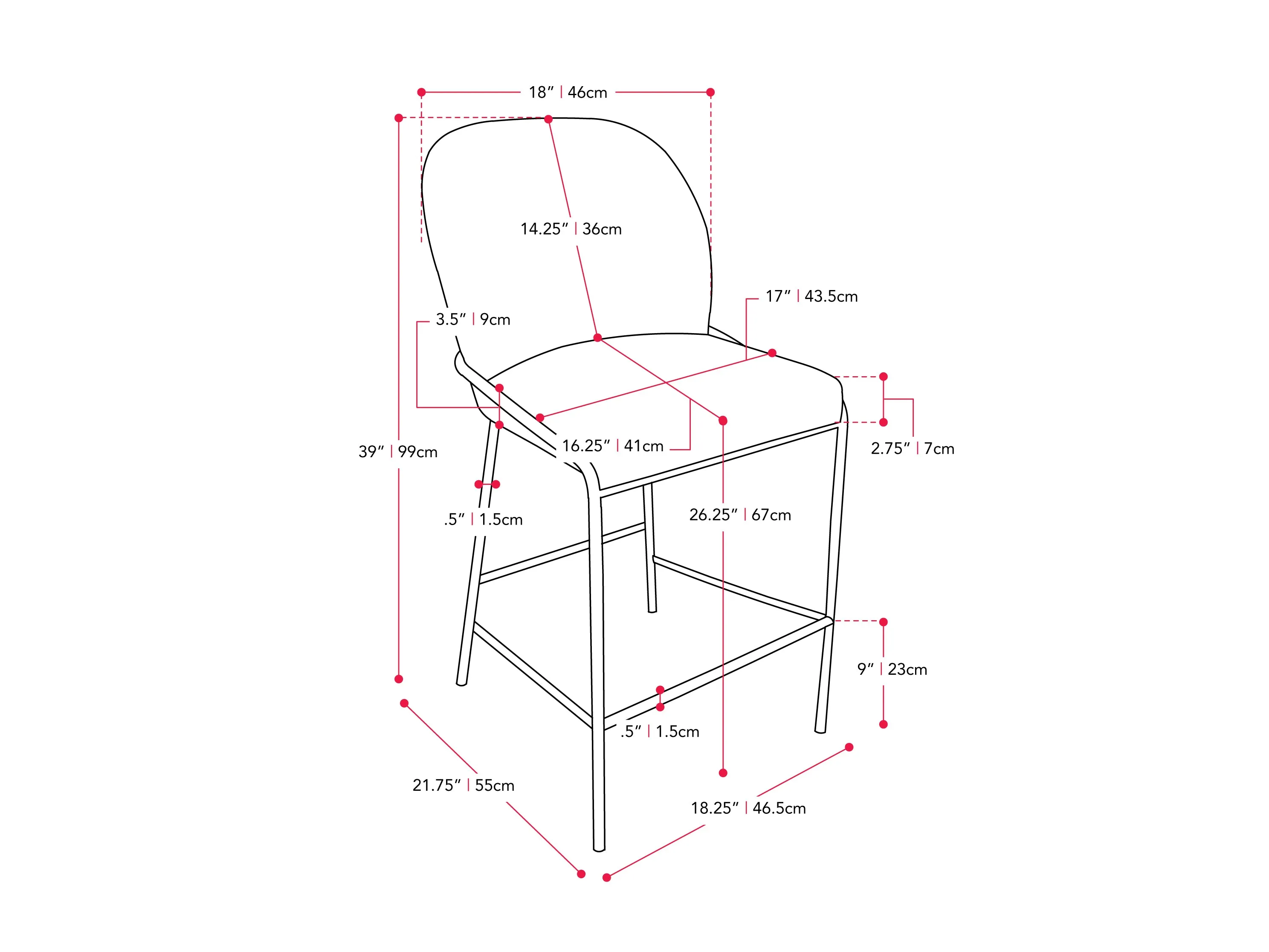 Grey Boucle Bar Stool