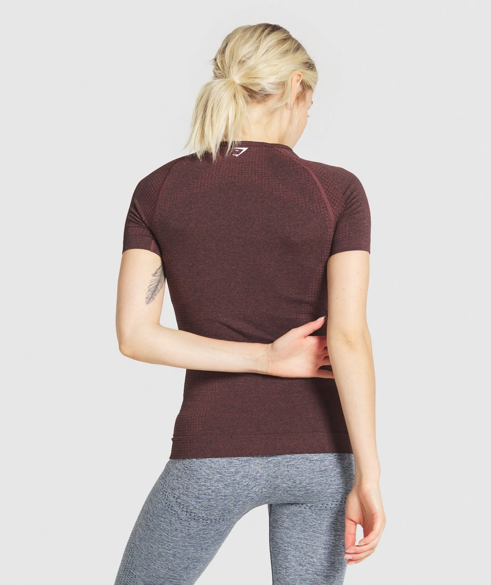 Gymshark Vital Seamless T-Shirt - Brown Marl