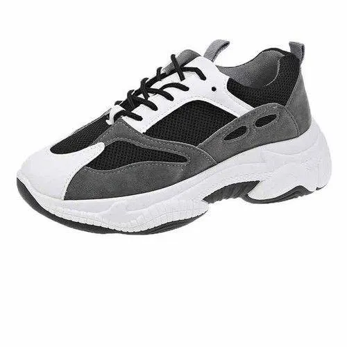 Half Black White Chunky Sneaker For Women Dad Shoes