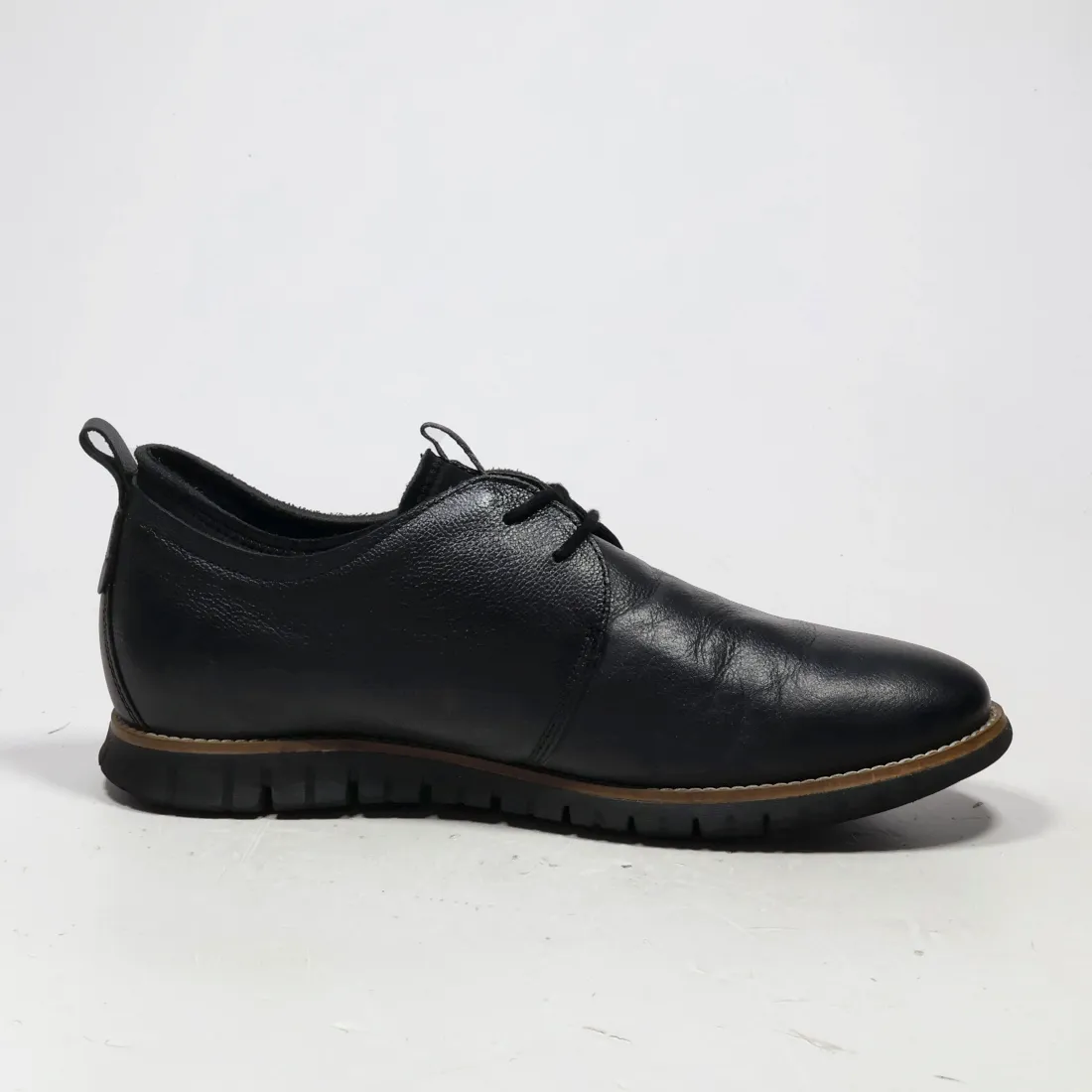 Hush Puppies Casual Lace Ups Leather Black Colour For Men