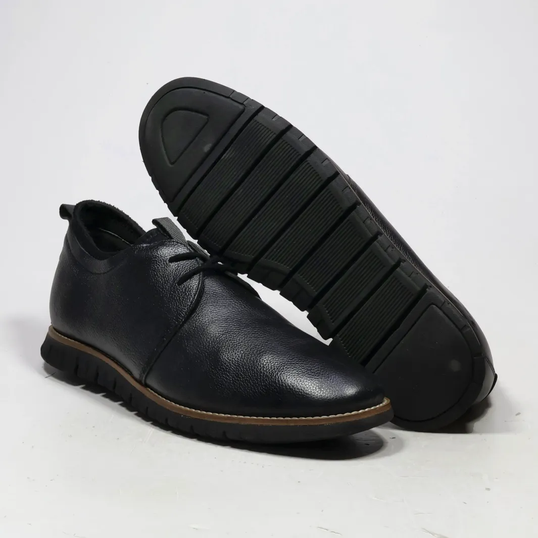 Hush Puppies Casual Lace Ups Leather Black Colour For Men