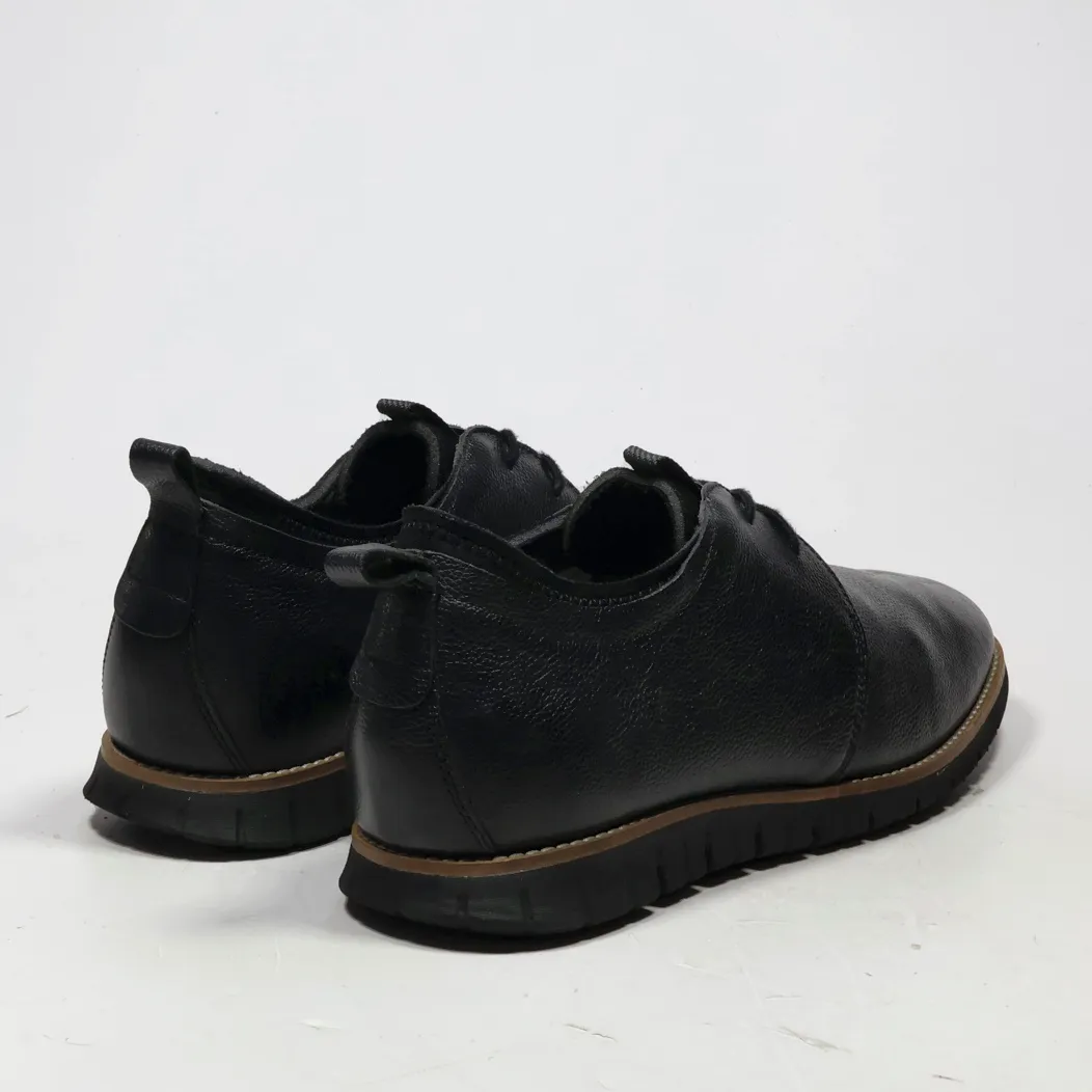 Hush Puppies Casual Lace Ups Leather Black Colour For Men