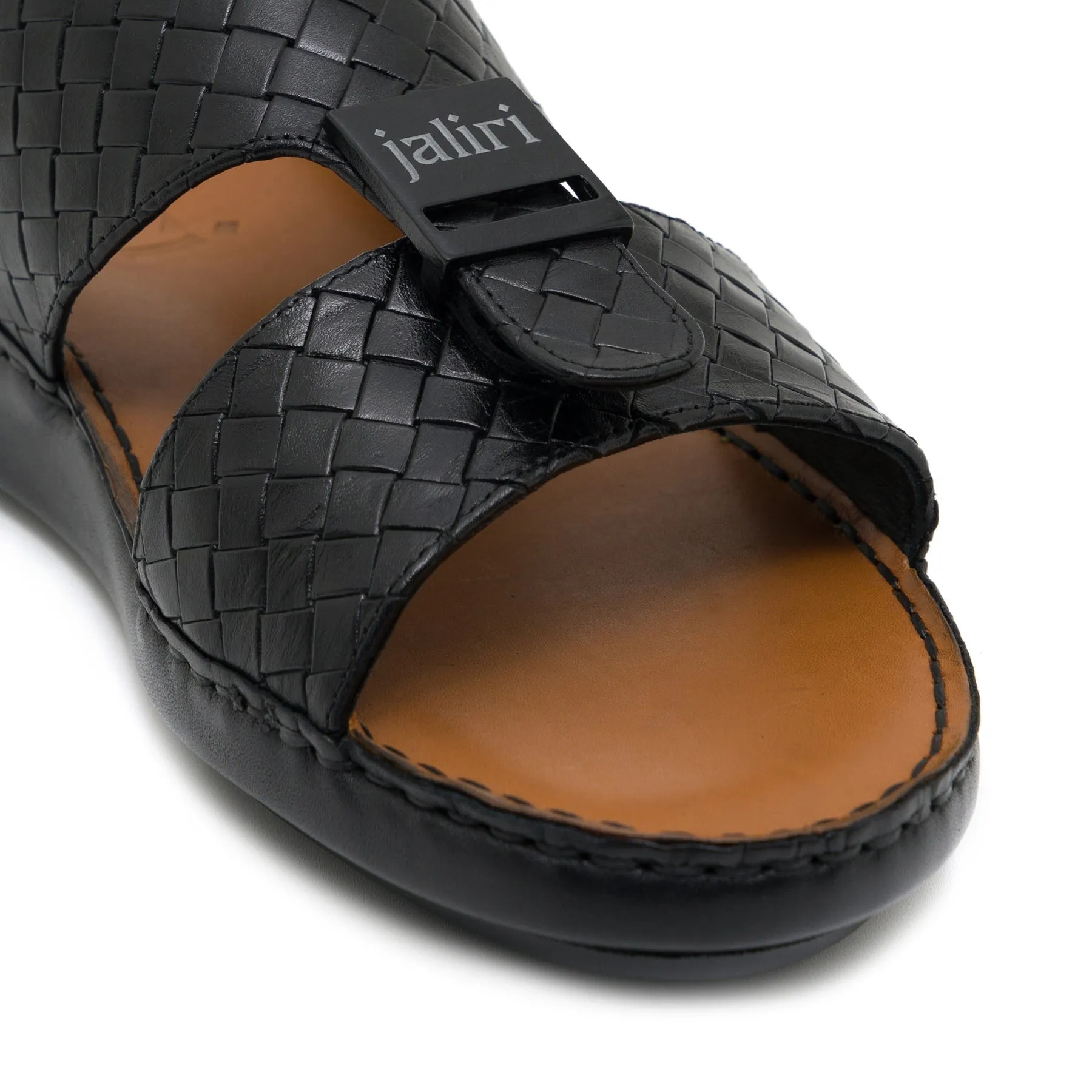 Javier Braided Black Sandal