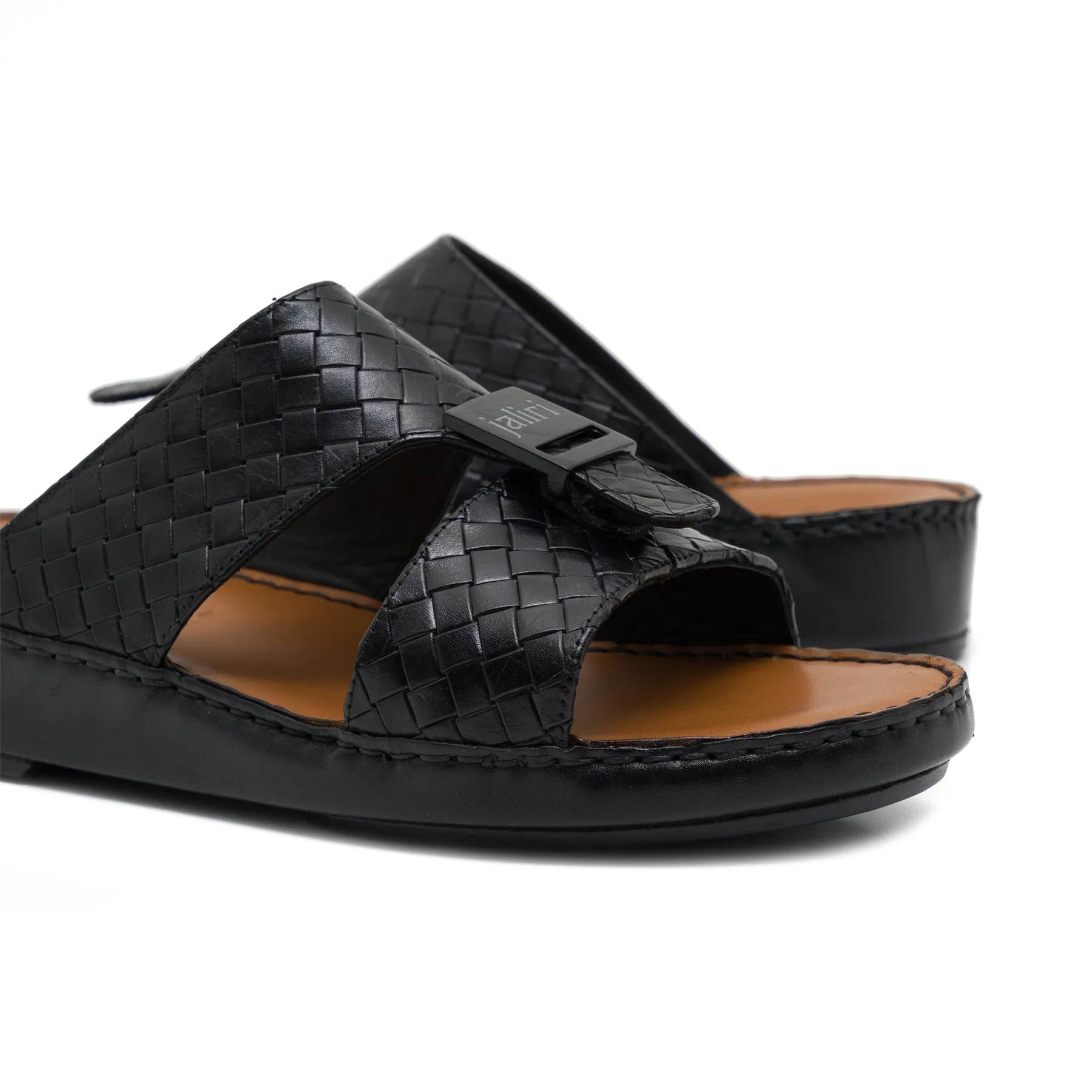 Javier Braided Black Sandal