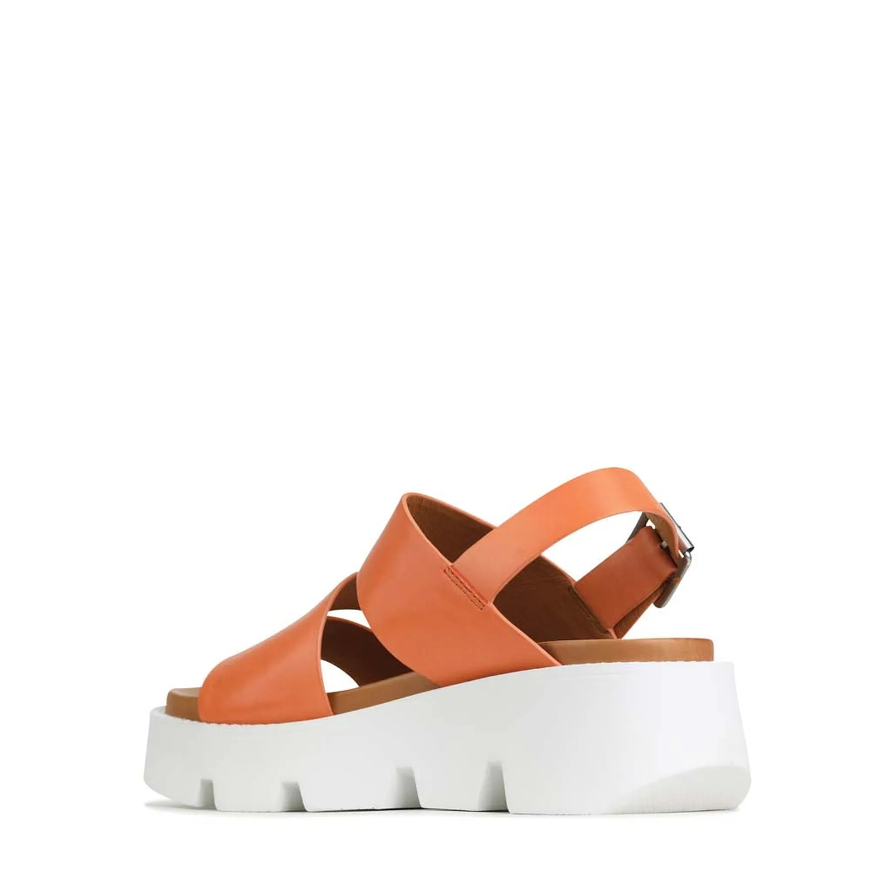 KAILI LEATHER PLATFORM WEDGE SANDALS