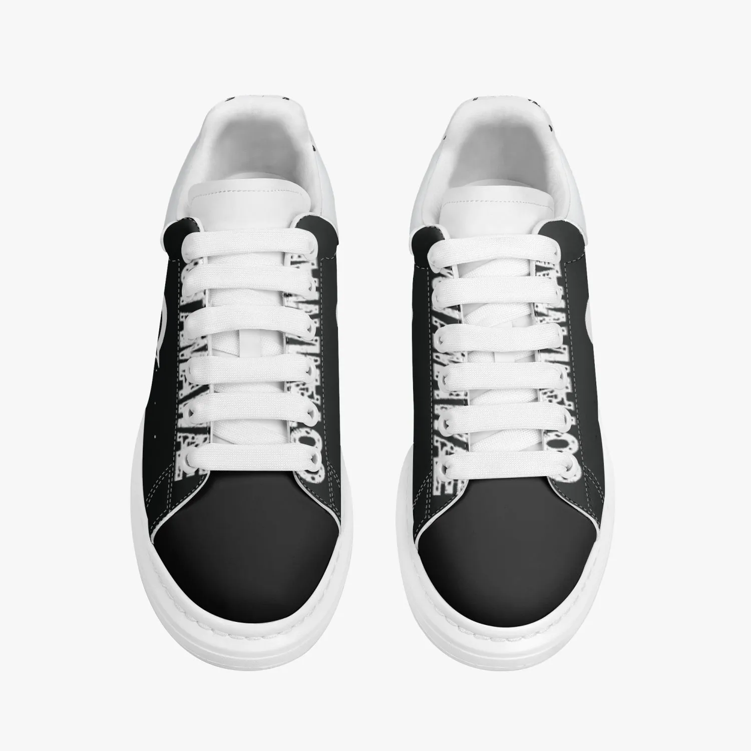 Lifestyle Low-Top Leather Sneakers Black