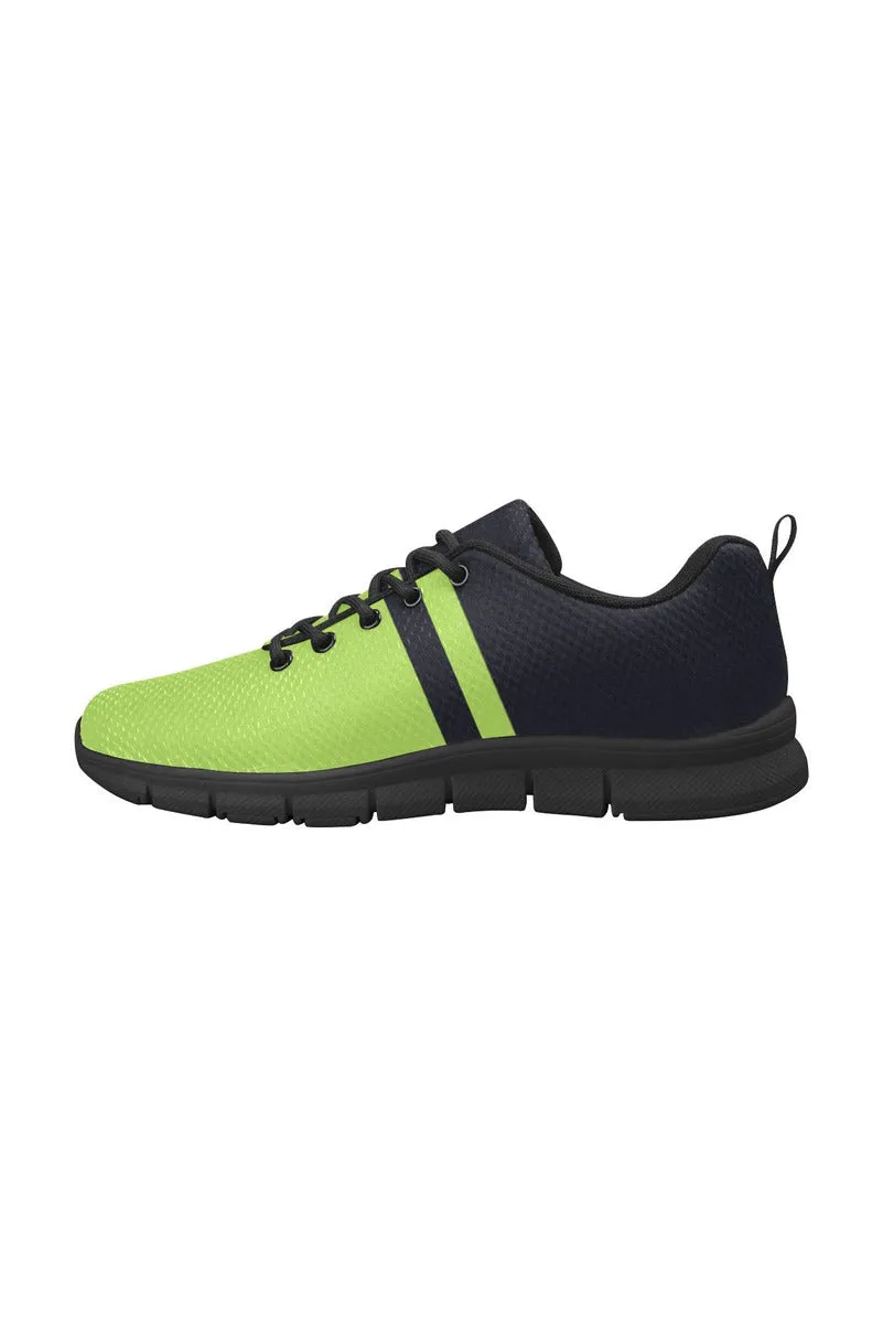 Lime Green & Blue Women's Breathable Running Shoes