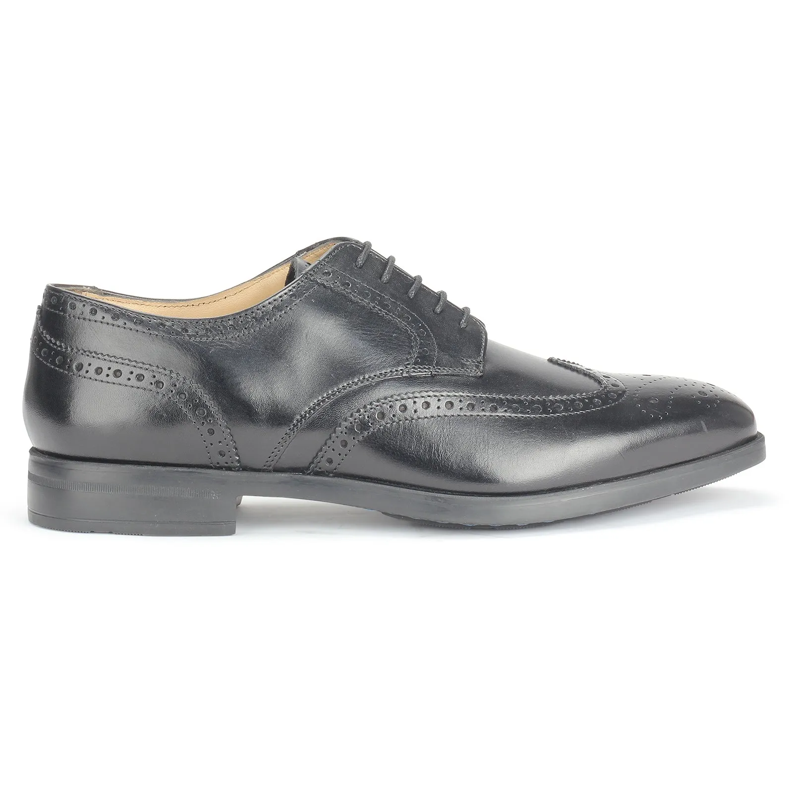 Men Brogue Wingtip Derby Shoe