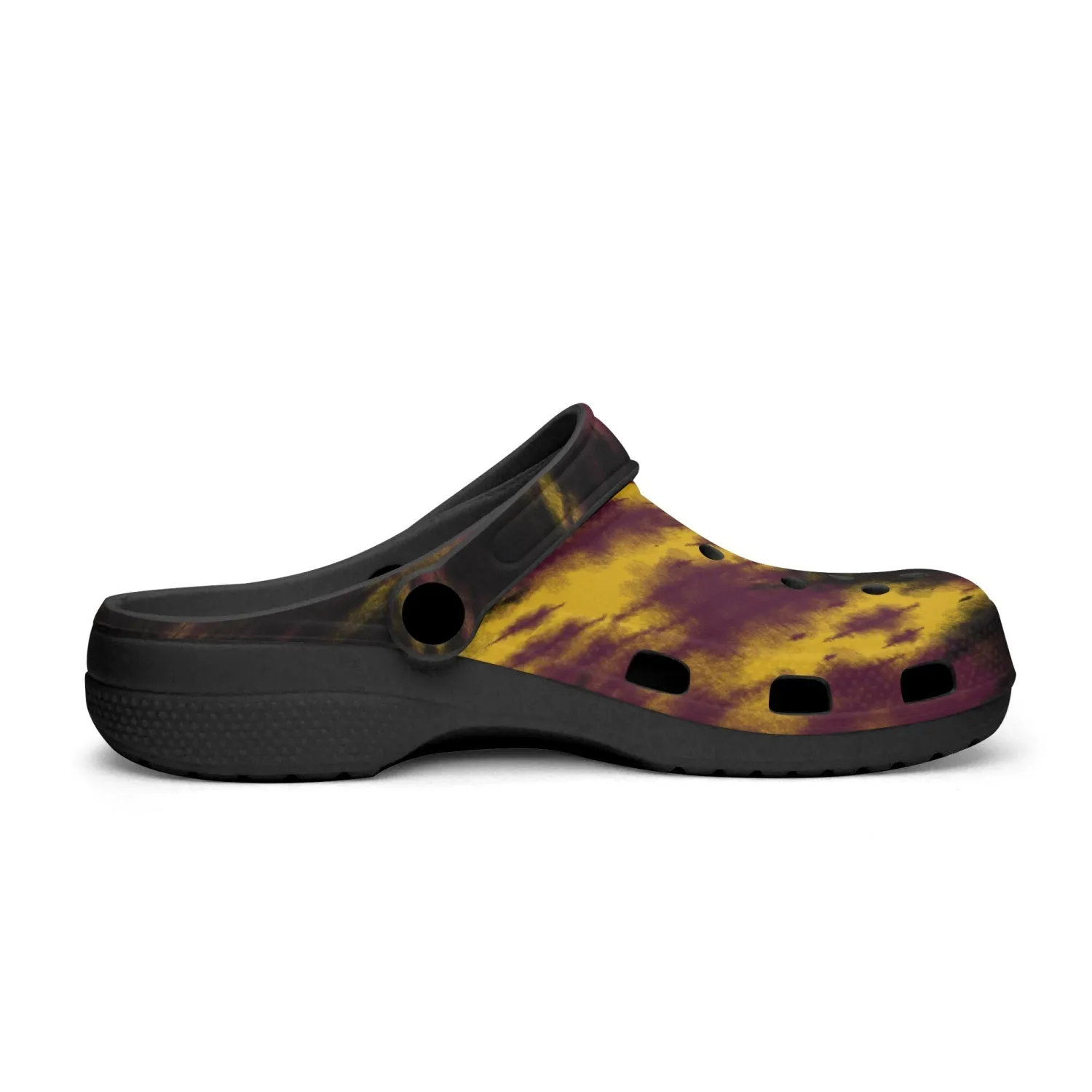 Men's Lightweight Clogs Tie Dye Gold