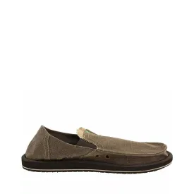 Men's Shoes Sanuk PICK POCKET Slip On Sidewalk Surfer Loafers SMF1032 BROWN