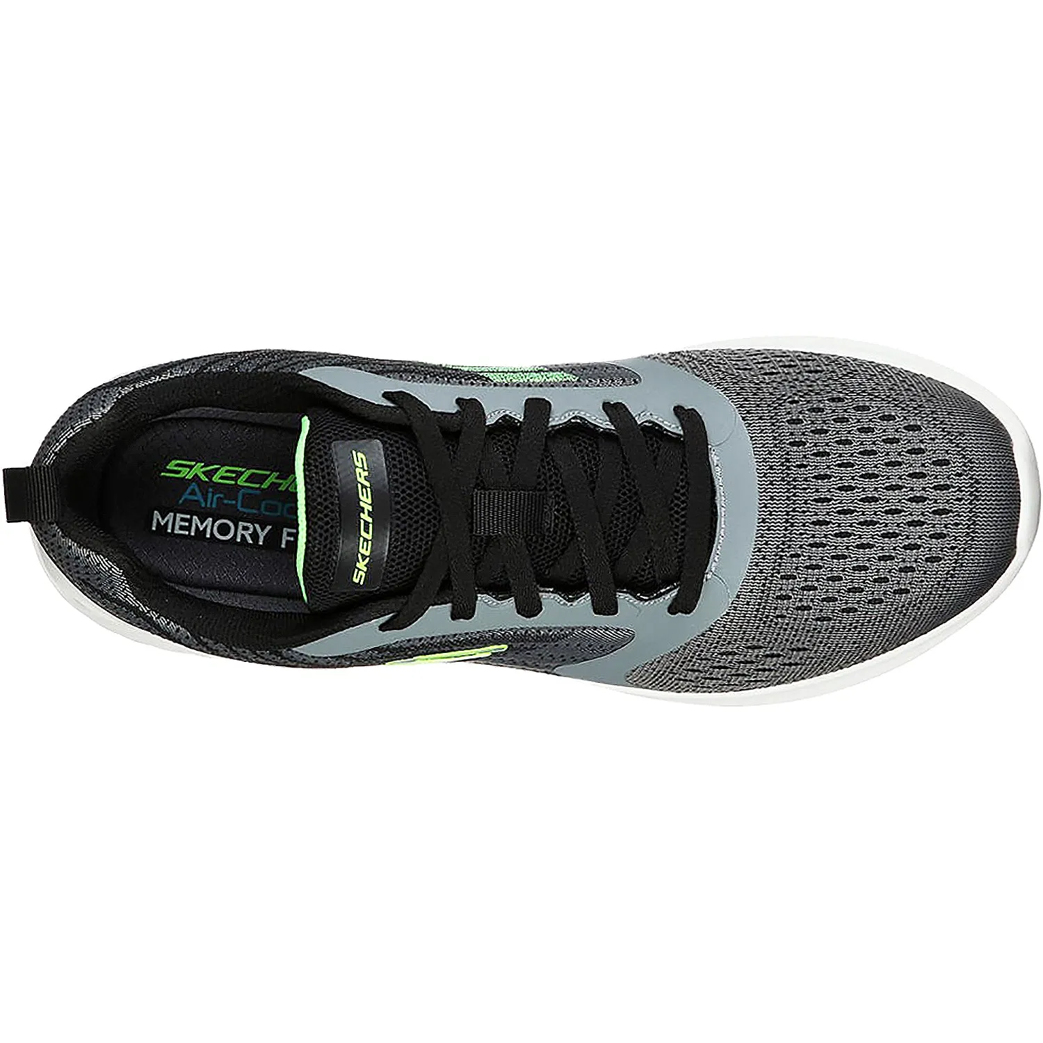 Men's Skechers Bounder Verkona Charcoal Knit Fabric